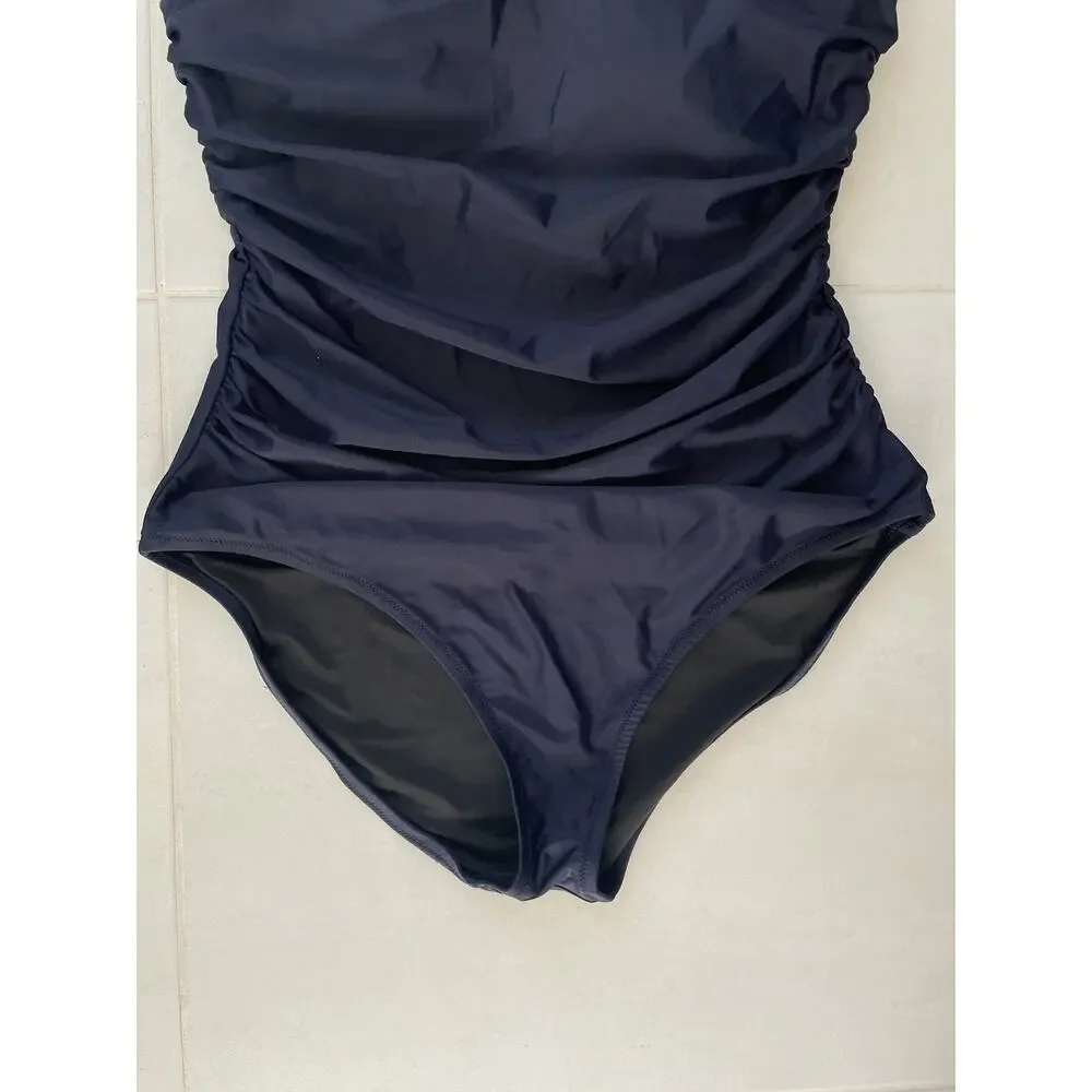 J. Crew Swim One Piece Swimsuit Strapless Minimalist Quiet Luxury Chic